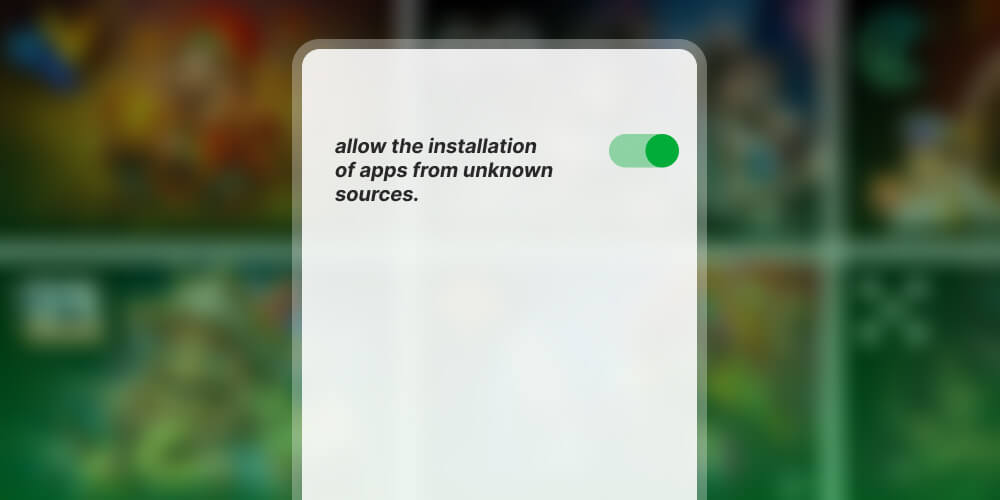 allow the installation