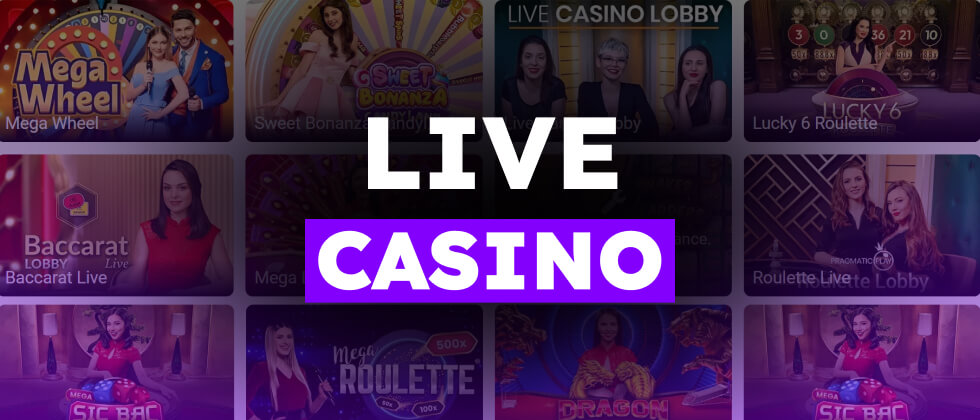 live casino in the app